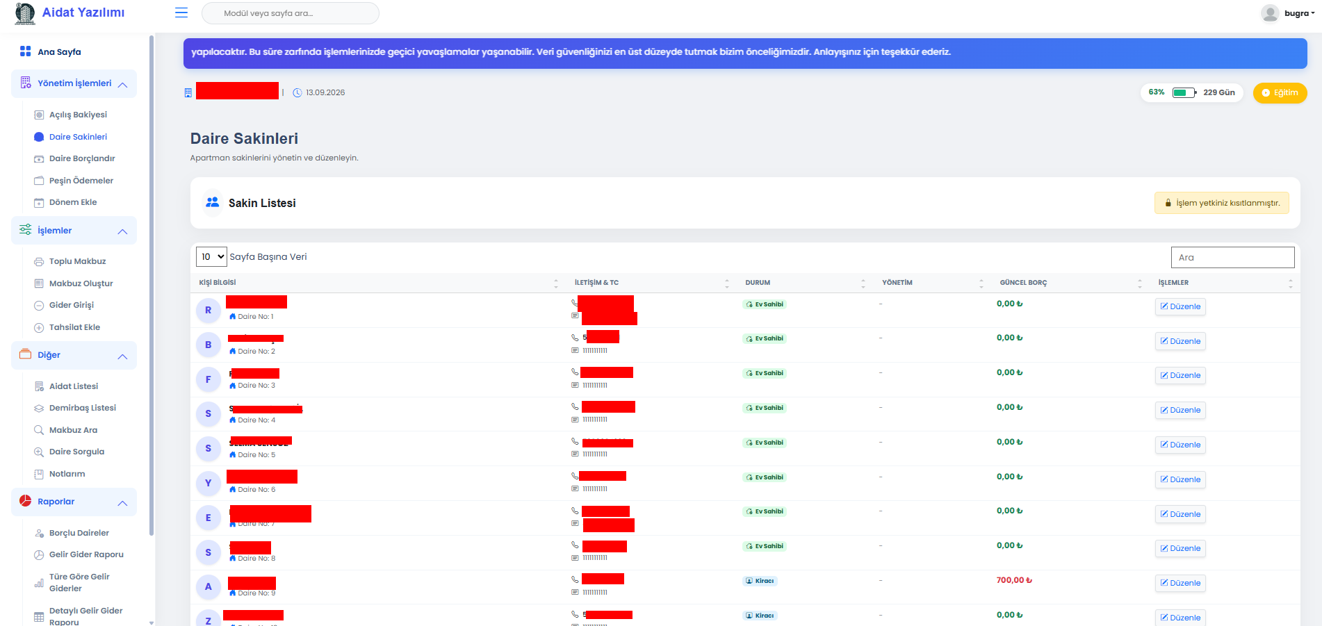 Apartment Management System