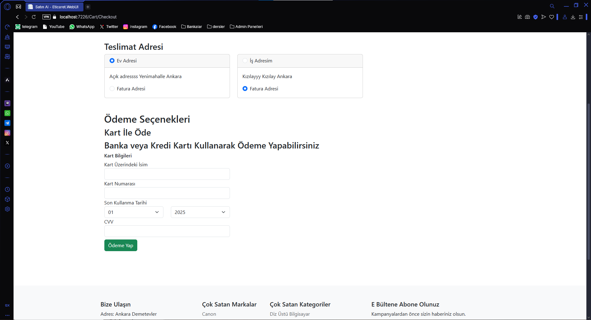 B2C ECOMMERCE PLATFORM AND PAYMENT GATEWAY